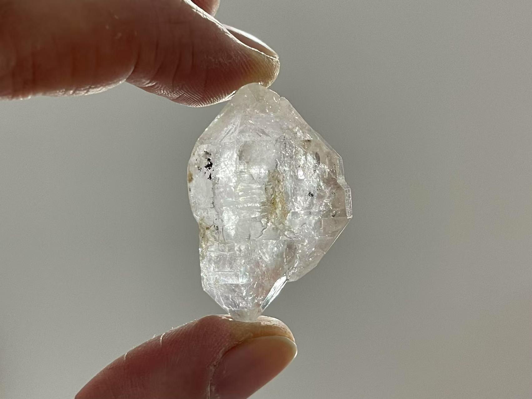 Herkimer Diamond Quartz Double Terminated Quartz Crystal Quartz Penetrator Crystal Healing Rock Crystal Gift For Him / Her Specimen Cd-h09