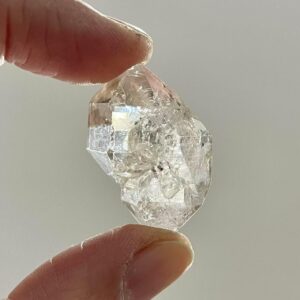 Herkimer Diamond Quartz Double Terminated Quartz Crystal Quartz Penetrator Crystal Healing Rock Crystal  Gift for Him/Her Specimen CD-H10