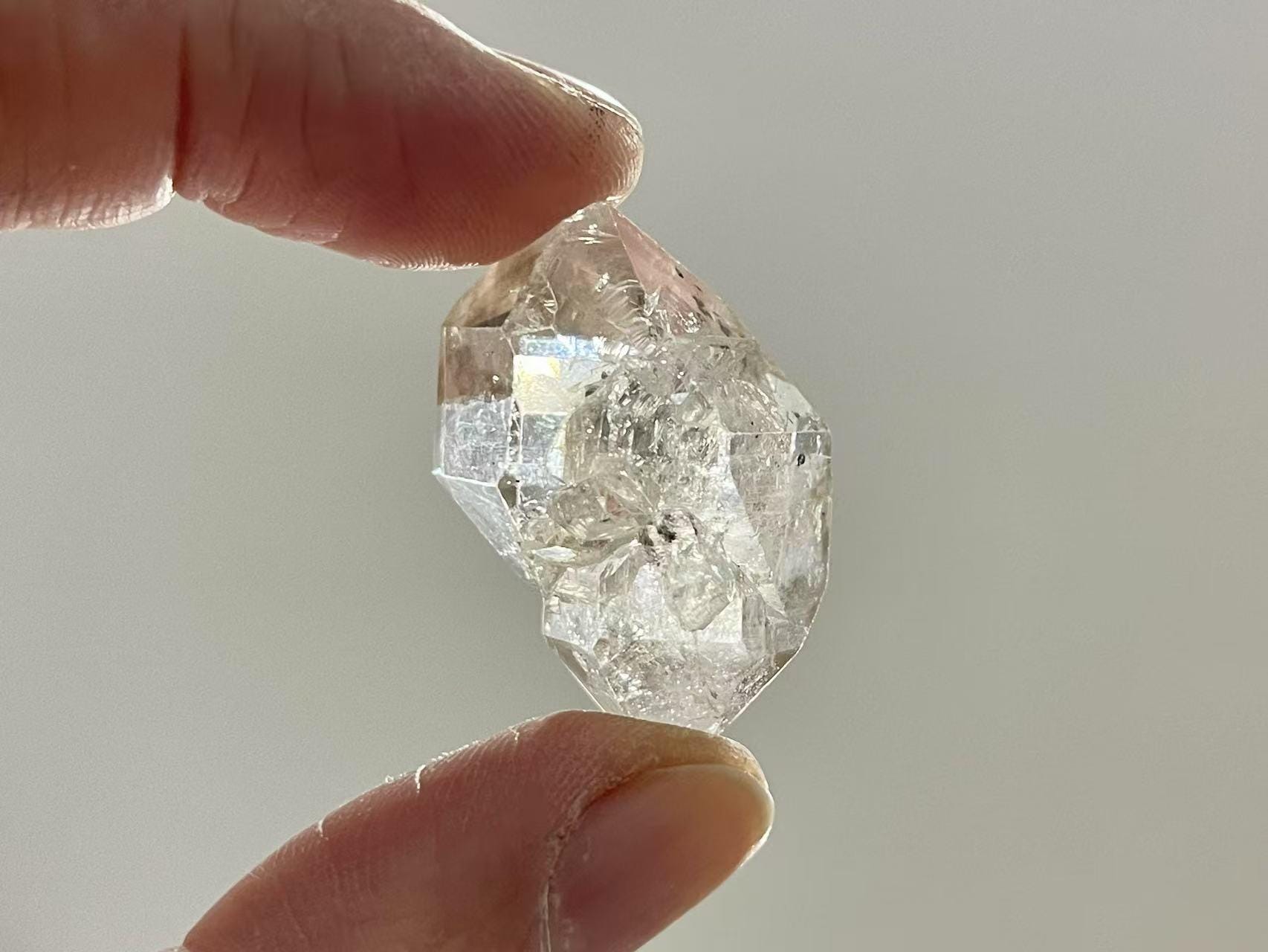 Herkimer Diamond Quartz Double Terminated Quartz Crystal Quartz Penetrator Crystal Healing Rock Crystal Gift For Him/her Specimen Cd-h10 Herkimer Diamond Quartz Double Terminated Quartz Crystal Quartz Penetrator Crystal Healing Rock Crystal Gift For Him/her Specimen Cd-h10