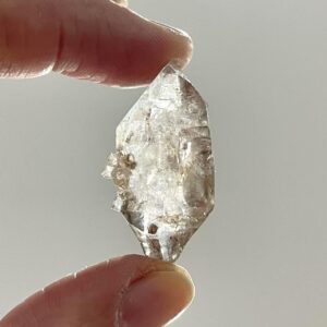 Smoky Herkimer Diamond Double Terminated Quartz Crystal Quartz Penetrator Crystal Healing Rock Crystal  Gift for Him/Her Specimen CD-H07