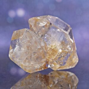 Herkimer Diamond Twin Quartz Cluster from New York | 1.58" | 46.4 grams