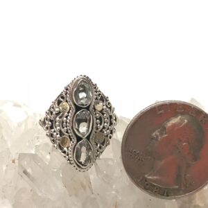 Herkimer Diamond Ring 6 1/2