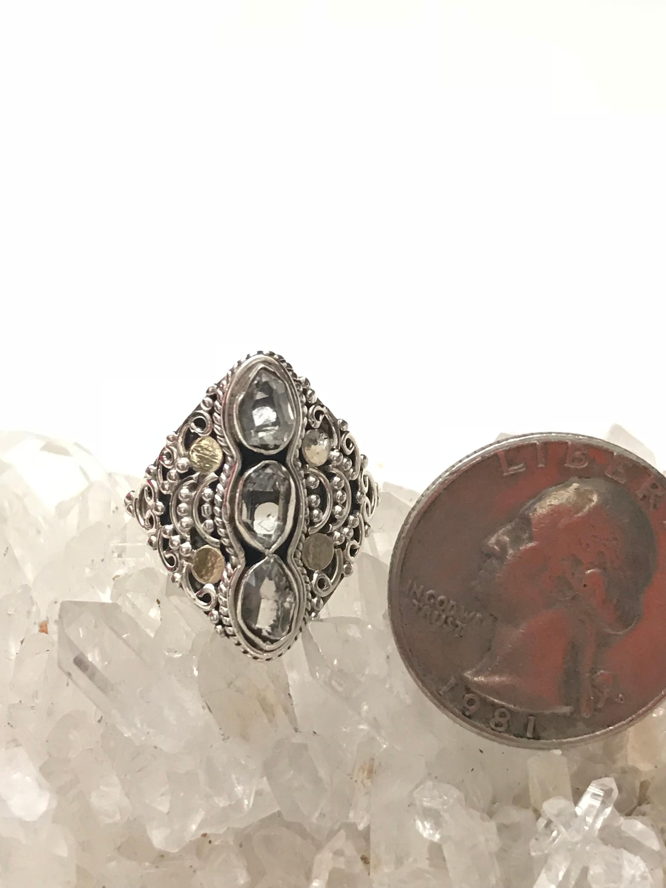 Herkimer Diamond Ring 6 1/2 Herkimer Diamond Ring 6 1/2
