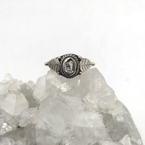 Petite Herkimer Diamond Ring 6 1/2