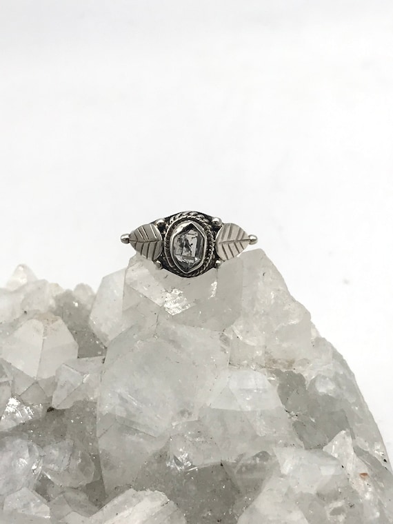 Petite Herkimer Diamond Ring 6 1/2 Petite Herkimer Diamond Ring 6 1/2