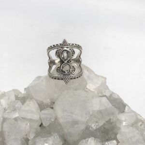 Herkimer Diamond Ring Size 6