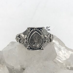 Herkimer Diamond Ring, Size 8 1/2