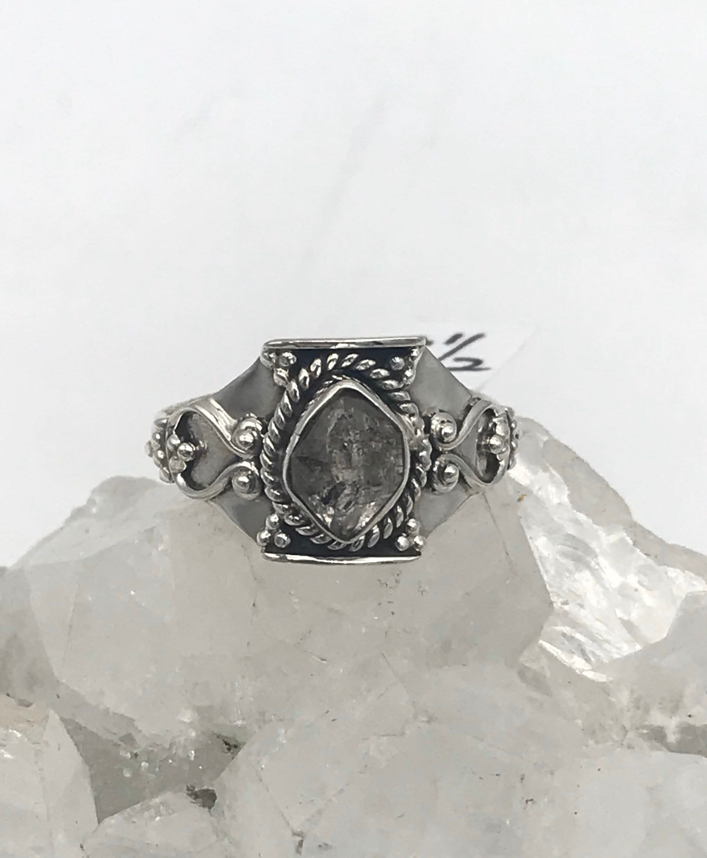 Herkimer Diamond Ring, Size 8 1/2 Herkimer Diamond Ring, Size 8 1/2