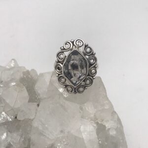 Herkimer Diamond Ring, Size 8