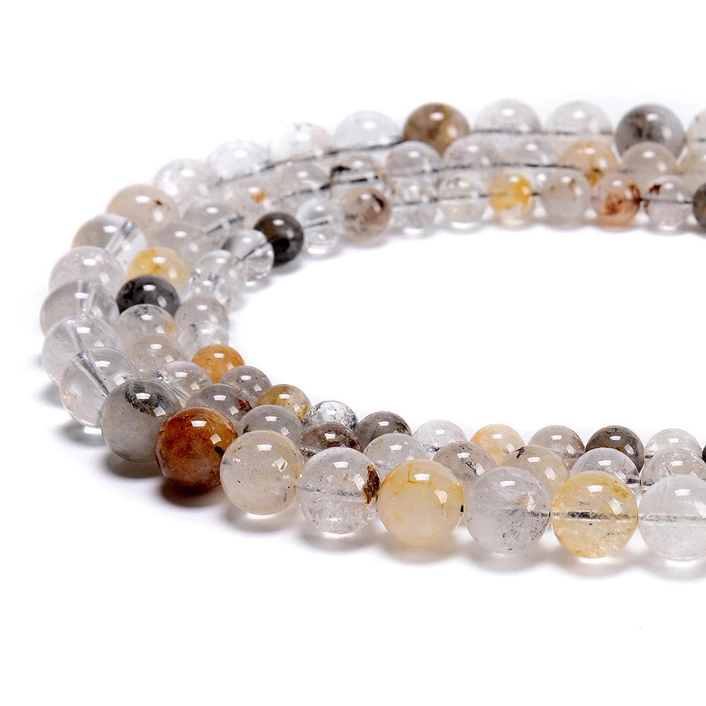 Natural Herkimer Diamond Crystal Gemstone Round 8mm 10mm 12mm Loose Beads Bulk Lot 1,2,6,12 And 50 (d651)
