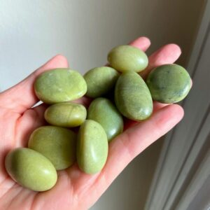 High Quality Serpentine Jade Tumbled Crystal, Healing Crystal, Gemstone, Protection, Kundalini Energy, Root Chakra, Intuitively Chosen