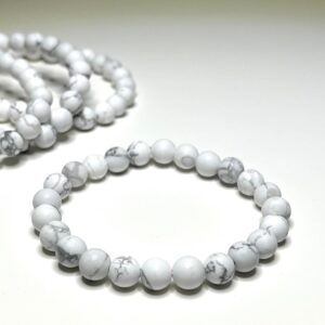 Howlite Crystal Bracelet: Calming Gemstone Beads
