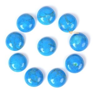 18mm Dyed Howlite  Gemstone round flatback cab cabochon
