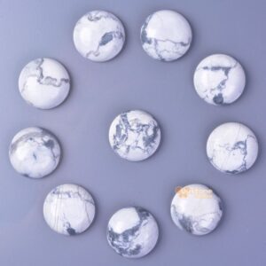 18mm Howlite gemstone round cab cabochon