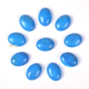 20mm Dyed howlite oval flatback cab cabochon DIY jewelry making