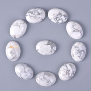 20mm White howlite oval cab cabochon DIY jewelry making
