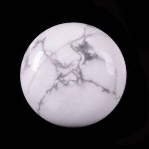 25mm White howlite round flatback cab cabochon