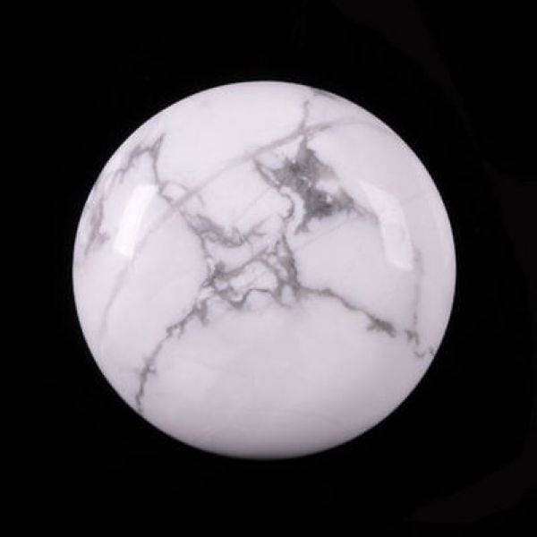 25mm White Howlite Round Flatback Cab Cabochon