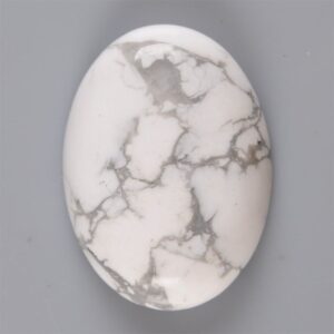 30mm white howlite oval flatback cab cabochon