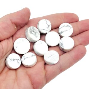 Howlite Gemstone Flat Disk - Crystal Round Coin - Loose Gemstone - Cabochon Gemstone - Handmade Gemstone Round - Fl1083 Howlite Gemstone Flat Disk - Crystal Round Coin - Loose Gemstone - Cabochon Gemstone - Handmade Gemstone Round - Fl1083