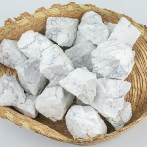 1 pc Rough Natural Howlite Chunks Gemstone- 1-2 inch