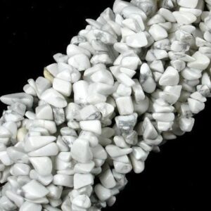 Howlite, 4mm - 9mm Chips, Beads, 32 Inch, Long full strand, Hole 0.8 mm (275005001)