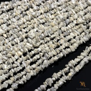 Aaa+ White Howlite Uncut Chip Beads,natural Howlite Raw Rough Tiny Nugget Chips,34" Gemstone Beads For Handmade Jewelry