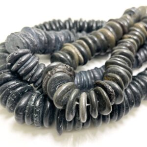 Howlite Beads, Rough Flat Nugget Chip Dark Brown Black Howlite Beads (assorted Size) - Pgs40