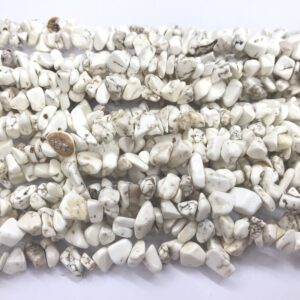 Natural Howlite White 5-8mm Chips Genuine Loose Nugget Beads 34 inch Jewelry Supply Bracelet Necklace Material Support