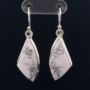 Sterling Silver Howlite Earrings