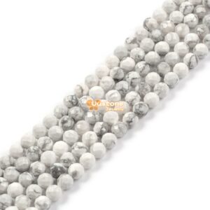02771 3.7mm To 4.7mm Faceted White Howlite Round Sphere Loose Beads Diy Jewelry Making Strand 15.5-16" 02771 3.7mm To 4.7mm Faceted White Howlite Round Sphere Loose Beads Diy Jewelry Making Strand 15.5-16"