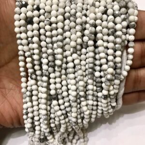 10 Strands Of Extremely Rare 3.8mm Natural White Howlite Faceted Micro Cut Beads.exclusive 3.8mm 13” Rondelle Shape White Howlite Starnd 10 Strands Of Extremely Rare 3.8mm Natural White Howlite Faceted Micro Cut Beads.exclusive 3.8mm 13” Rondelle Shape White Howlite Starnd