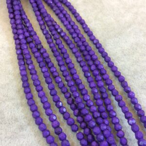 4mm Faceted Purple Howlite Beads: 15.75" Strand 4mm Faceted Purple Howlite Beads: 15.75" Strand