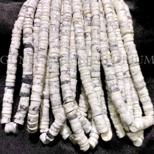 Aaa+ White Howlite Faceted Tyre Beads Natural White Howlite Gemstone Beads Howlite Stone Beads 7mm Howlite Tyre Shape Beads Howlite Rondelle Aaa+ White Howlite Faceted Tyre Beads Natural White Howlite Gemstone Beads Howlite Stone Beads 7mm Howlite Tyre Shape Beads Howlite Rondelle