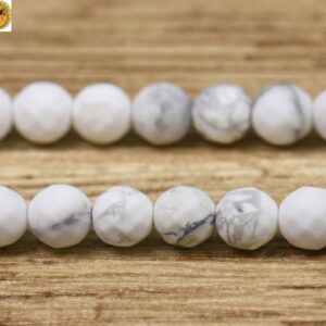 White Howlite Matte Faceted (64 Faces) Round Beads,howlite,diy,natural,gemstone,frosted Beads,6mm 8mm 10mm 12mm For Choice,15" Full Strand White Howlite Matte Faceted (64 Faces) Round Beads,howlite,diy,natural,gemstone,frosted Beads,6mm 8mm 10mm 12mm For Choice,15" Full Strand