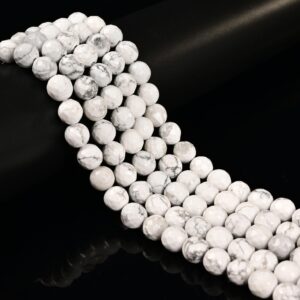 White Howlite Faceted Round Beads 2.5mm 6mm 8mm 10mm 15.5" Strand White Howlite Faceted Round Beads 2.5mm 6mm 8mm 10mm 15.5" Strand
