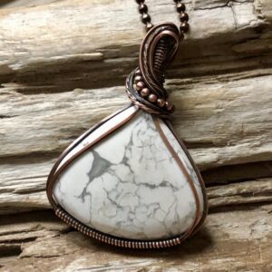 Howlite and Copper Necklace