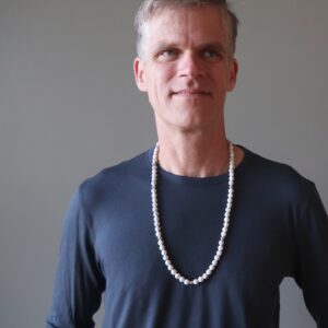 Howlite Necklace White Beaded Aura Gems
