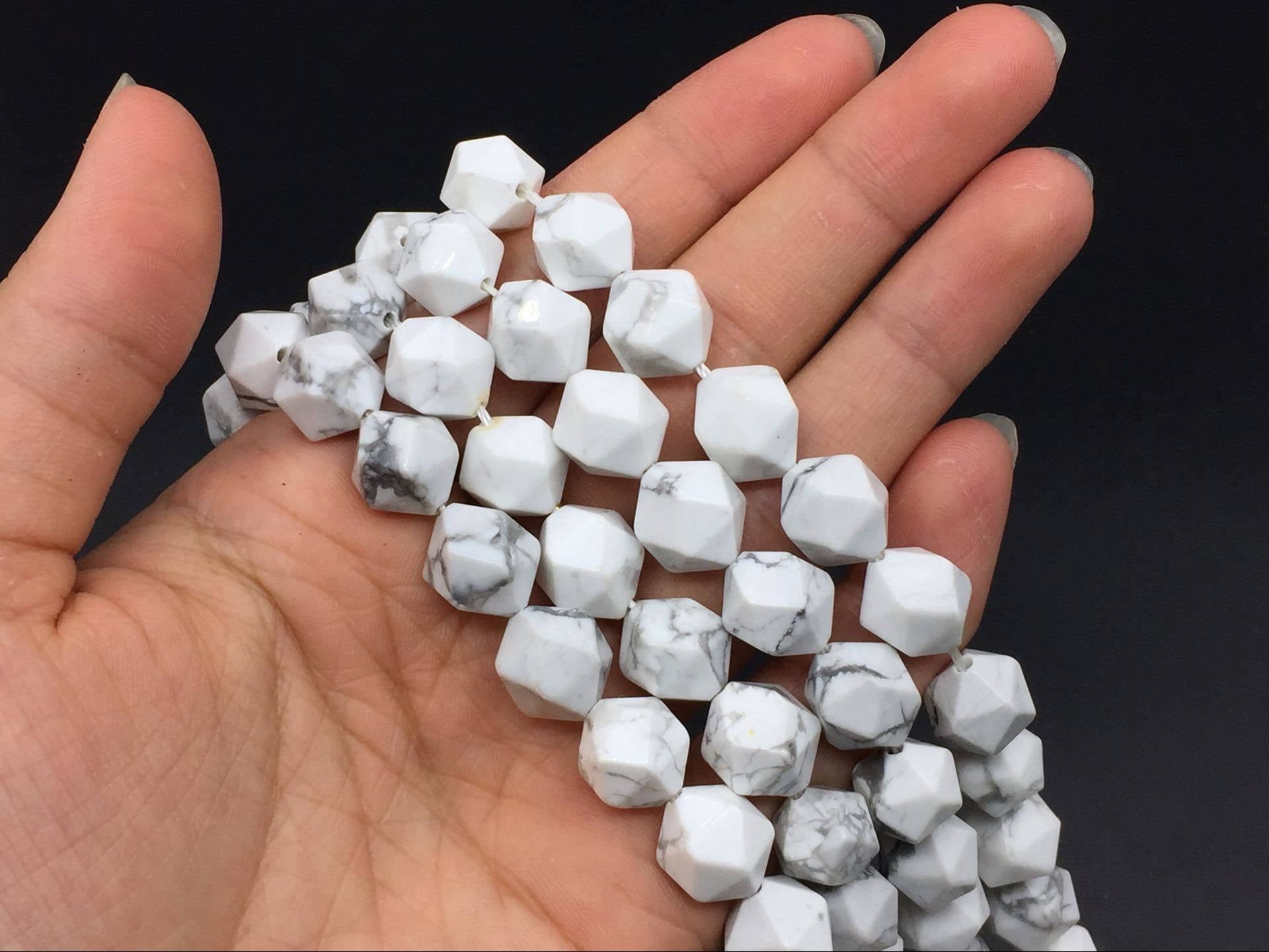 12mm Faceted Howlite Cube Beads White Howlite Hexagon Beads Natural Howlite Beads Diy Gemstone Semiprecious Beads 15.5" Strand 12mm Faceted Howlite Cube Beads White Howlite Hexagon Beads Natural Howlite Beads Diy Gemstone Semiprecious Beads 15.5" Strand