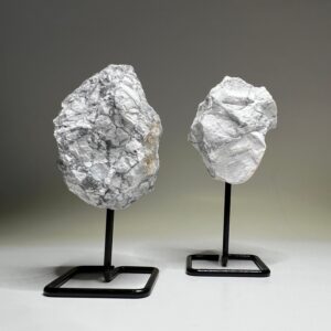Raw Howlite Crystal On Stand
