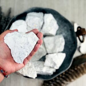 Howlite Crystal Rough Stone - 1 Large Piece