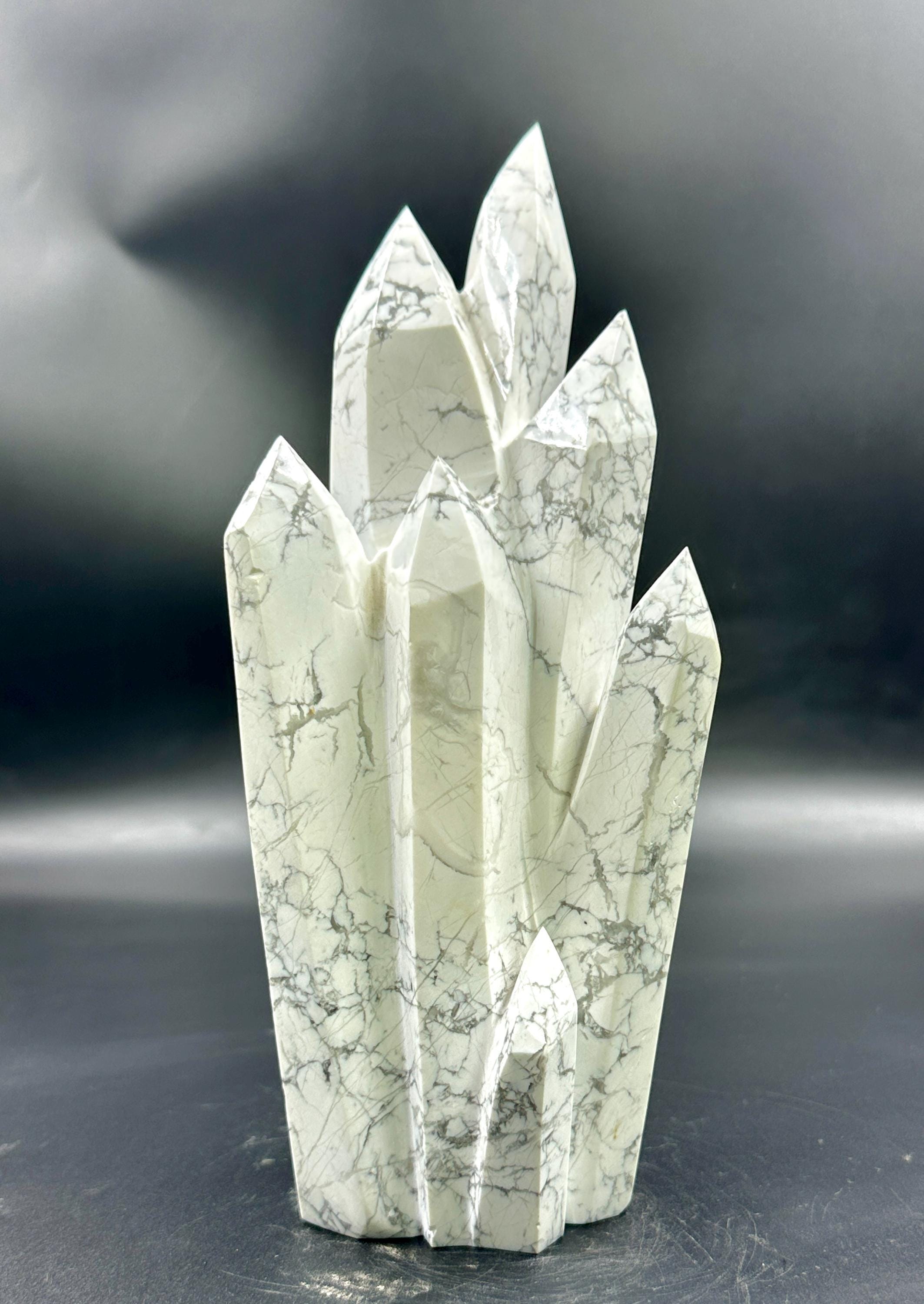 Large Turkey Howlite Cluster: Natural Geode Specimen, Crystal Energy Decoration