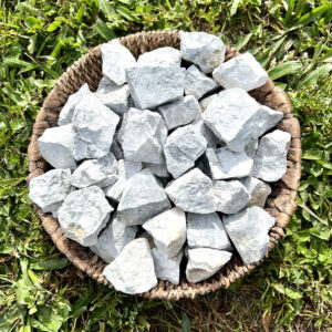 White Howlite Stones: Large Natural Rough Stones