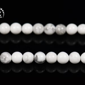 White Howlite Smooth Round Beads,howlite,diy Beads,natural,gemstone,2mm 3mm For Choice,15" Full Strand