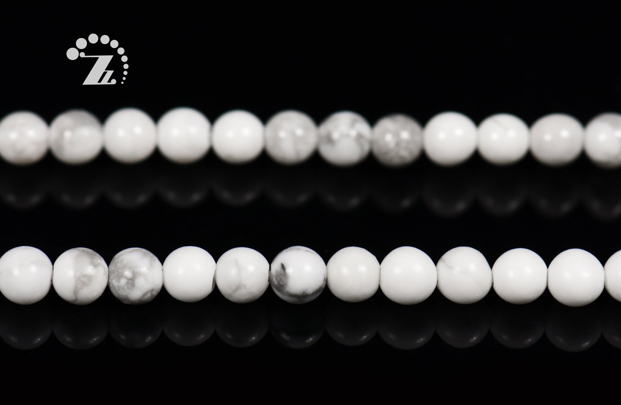 White Howlite Smooth Round Beads,howlite,diy Beads,natural,gemstone,2mm 3mm For Choice,15" Full Strand