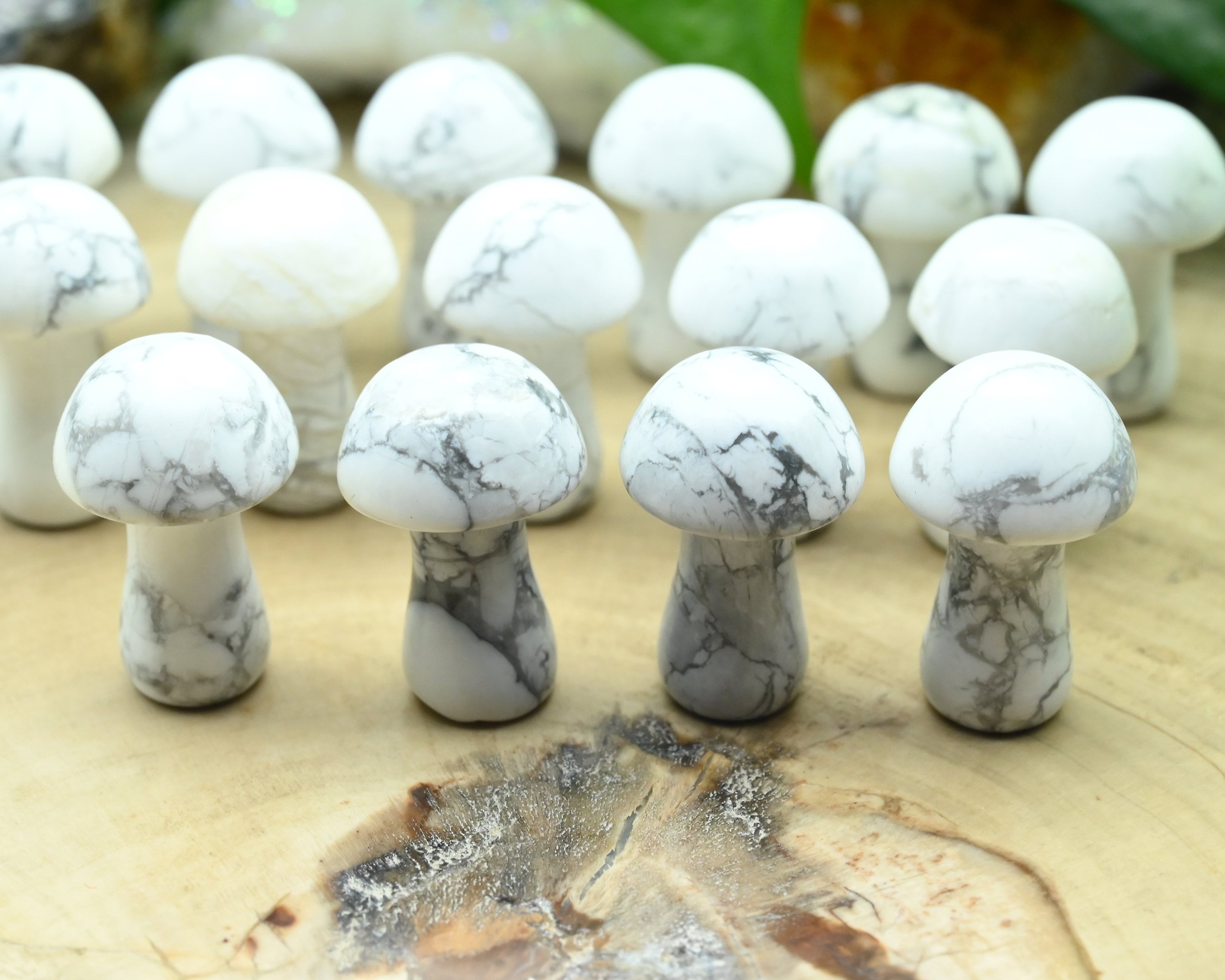Natural Howlite Mooshroom,hand Carved Mushroom,reiki Healing Crystal,mini Mooshroom Decor,home Decor,for Her Gift,gift Mystery Bag. Natural Howlite Mooshroom,hand Carved Mushroom,reiki Healing Crystal,mini Mooshroom Decor,home Decor,for Her Gift,gift Mystery Bag.