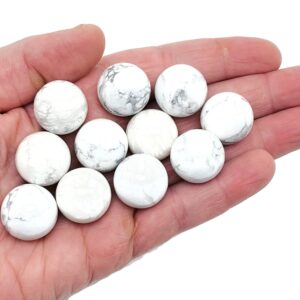 Howlite Sphere Gemstone – Crystal Sphere - Healing Stone – Crystal Ball – Crystal Décor – 20mm - SP1015