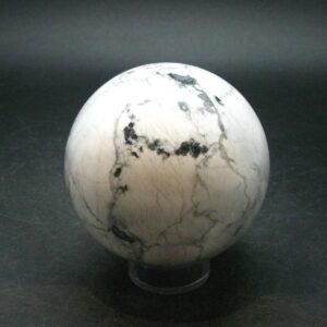 Howlite Sphere White/grey Veins From South Africa - 2.9”