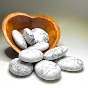 White Howlite Palm Stone