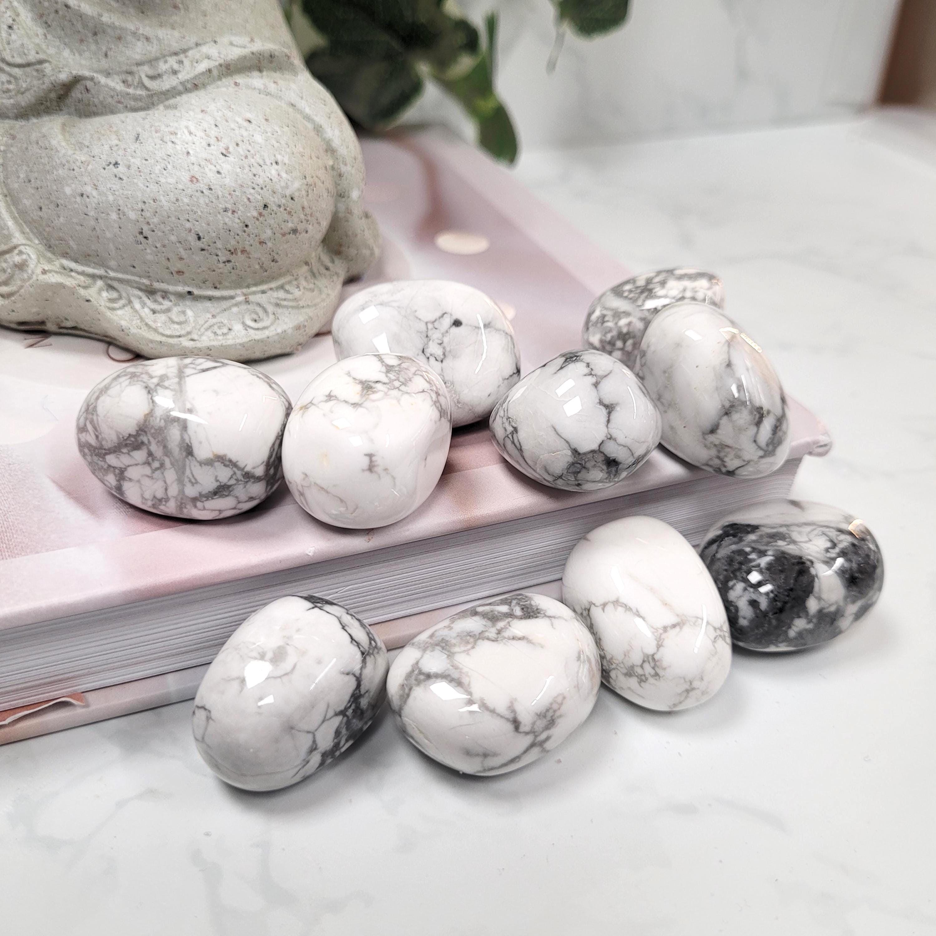Howlite Crystal Tumblestones • Ethically Sourced